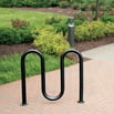 Streetside 5Bike/3Loop Bike Rack, Powder Coated, Surface Mount