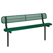 Anova Victory 6' Perforated Steel Flat Bench, Traditional Edge, Surface