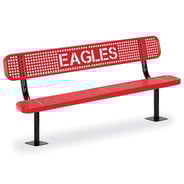 Anova Victory 6ft Expanded Steel Deep Seat Bench, Traditional Edge