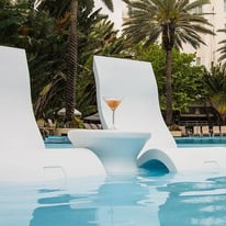 Ledge Lounger Signature InPool 14" Side Table LLSGST14NH