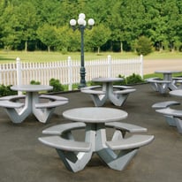 66" Round Concrete Picnic Table 5000012