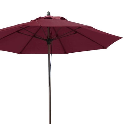 Fiberbuilt 9' Octagon Market Umbrella, Pulley System, Premium Colors