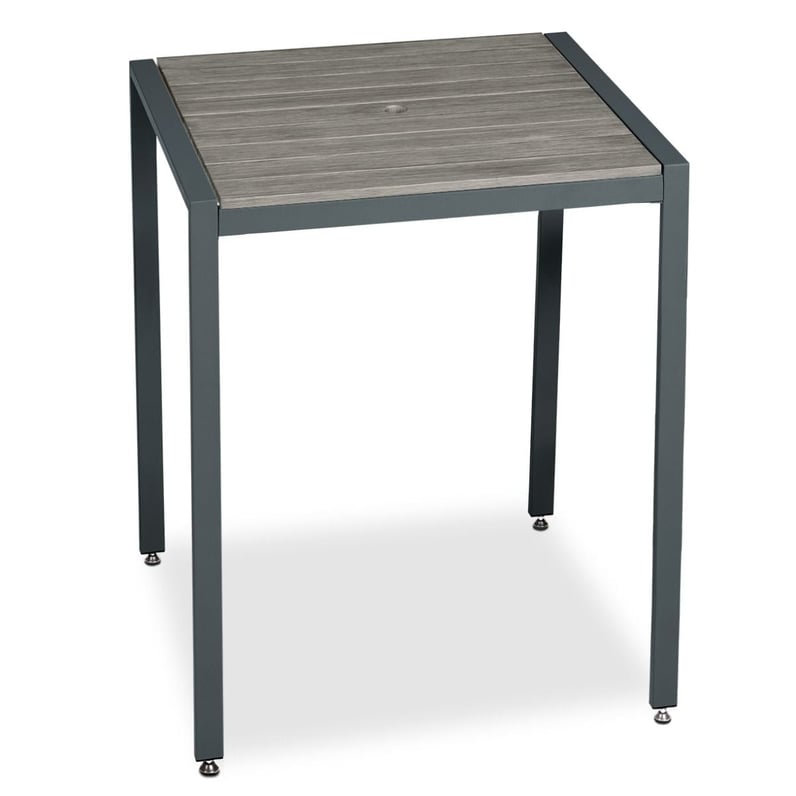 Anova Tuscany 36" Square Recycled Plastic Bar Height Table T2247R