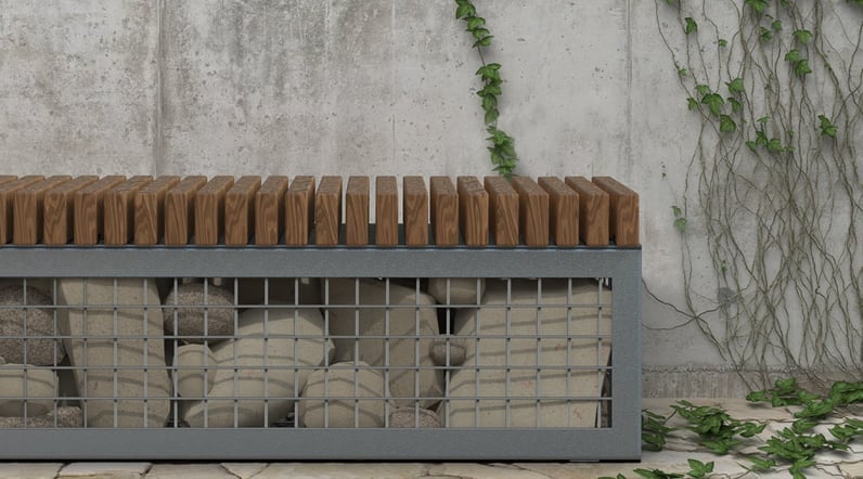 Blog Curved And Linear Gabion Seating
