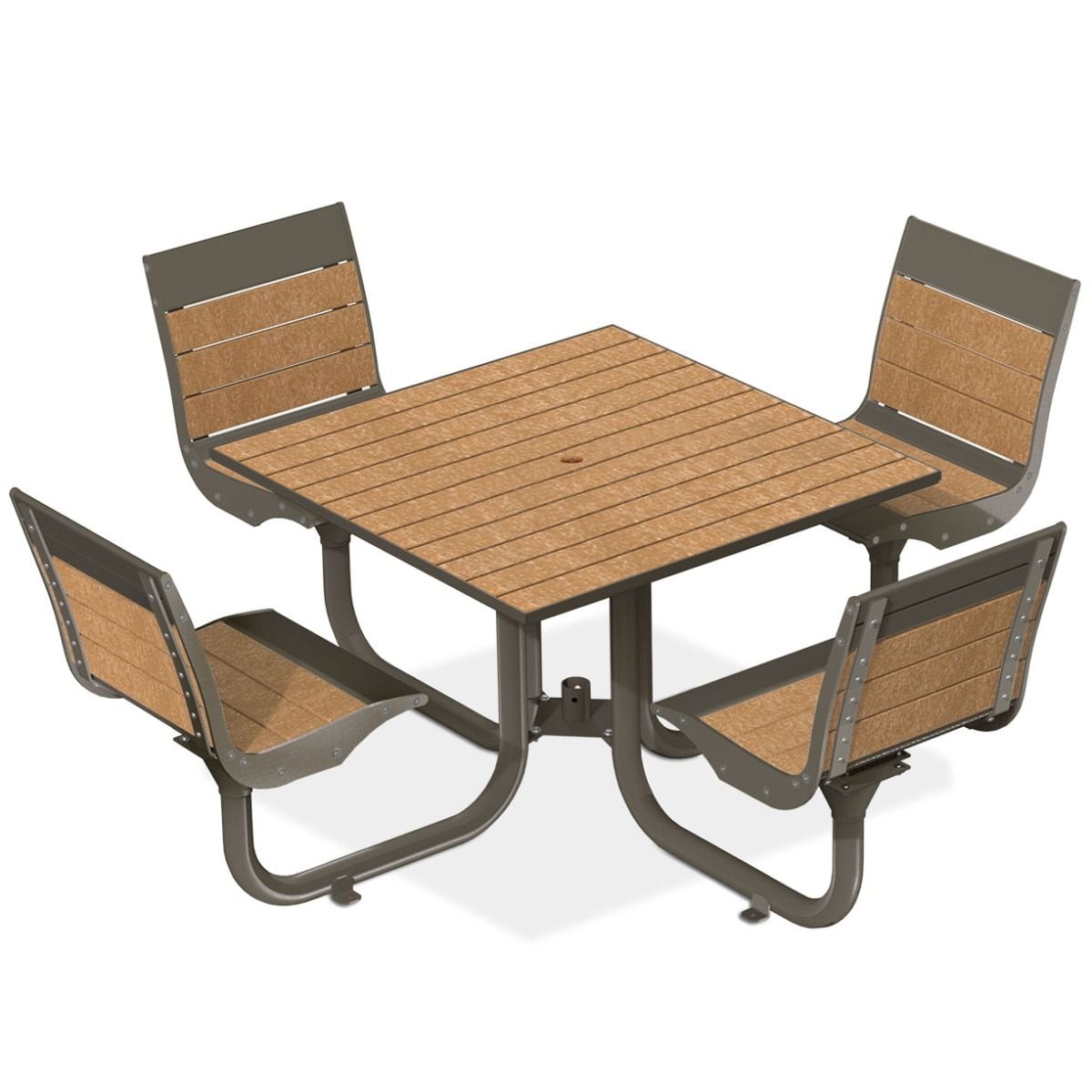 Anova Beacon Hill Recycled Plastic Table, 4 Seats | BH1840R