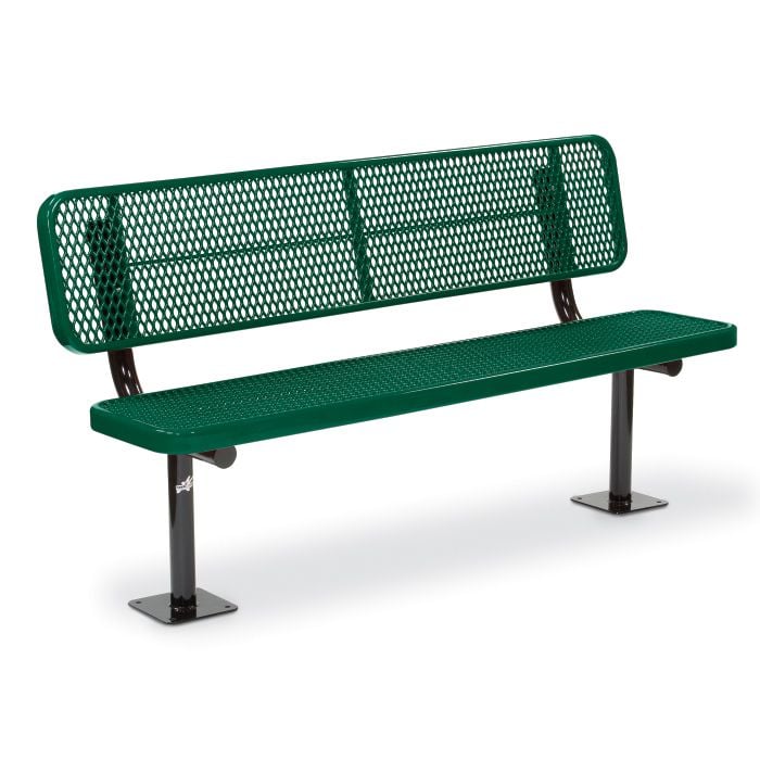 Anova Victory 6ft Expanded Steel Deep Seat Bench, Traditional Edge