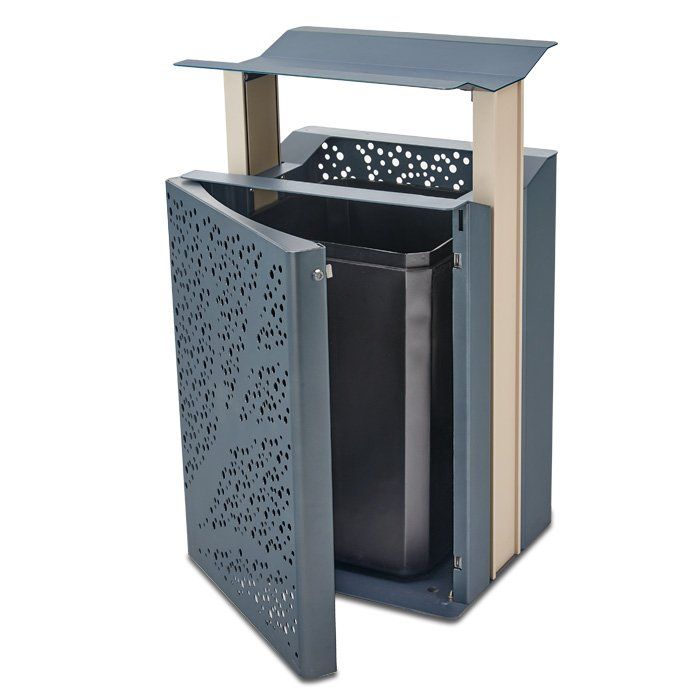 Anova Airi Leaf 45-Gal. Trash Receptacle with Side Door | AE2645CT-LF