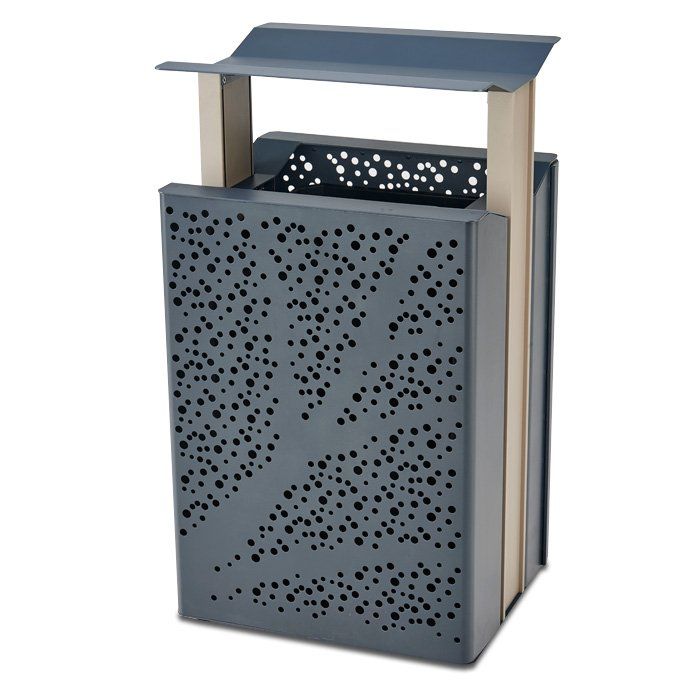 Anova Airi Leaf 45-Gal. Trash Receptacle with Side Door | AE2645CT-LF