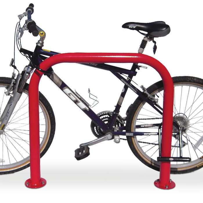 Basic Unit Bike Rack U-Bike Station, Surface Mount Bike Rack| LBR2PSURF