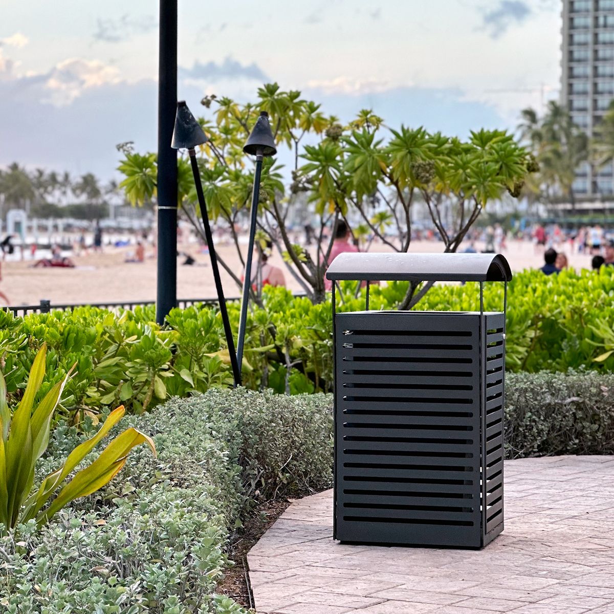 Anova Exposition 45 Gallon Trash Receptacle/Recycler, Side Door