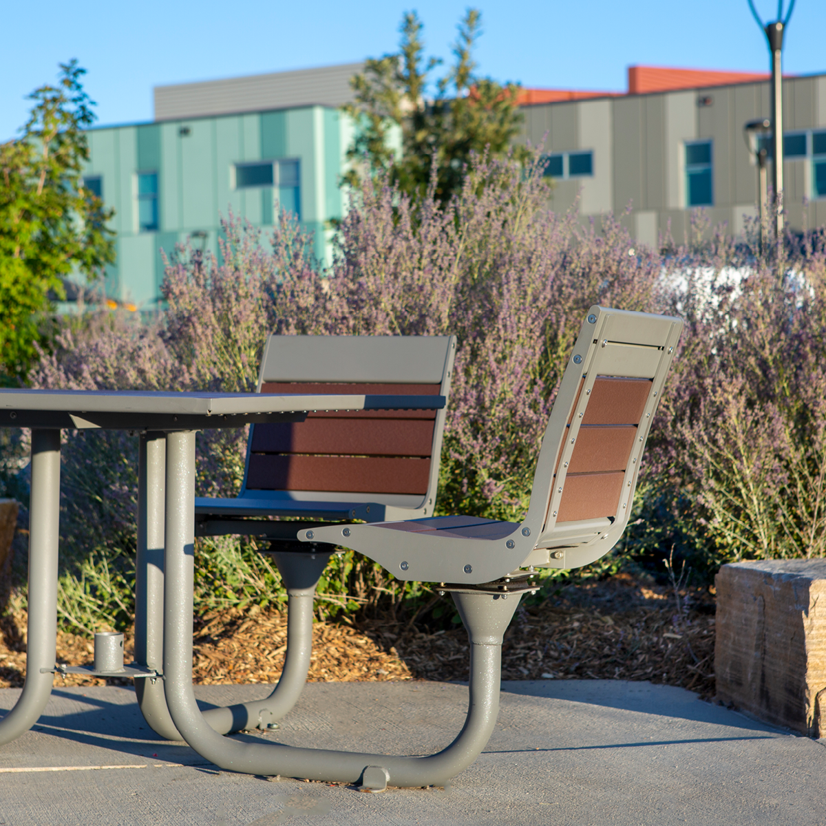 Anova Beacon Hill Recycled Plastic ADA Table, 3 Swivel Seats