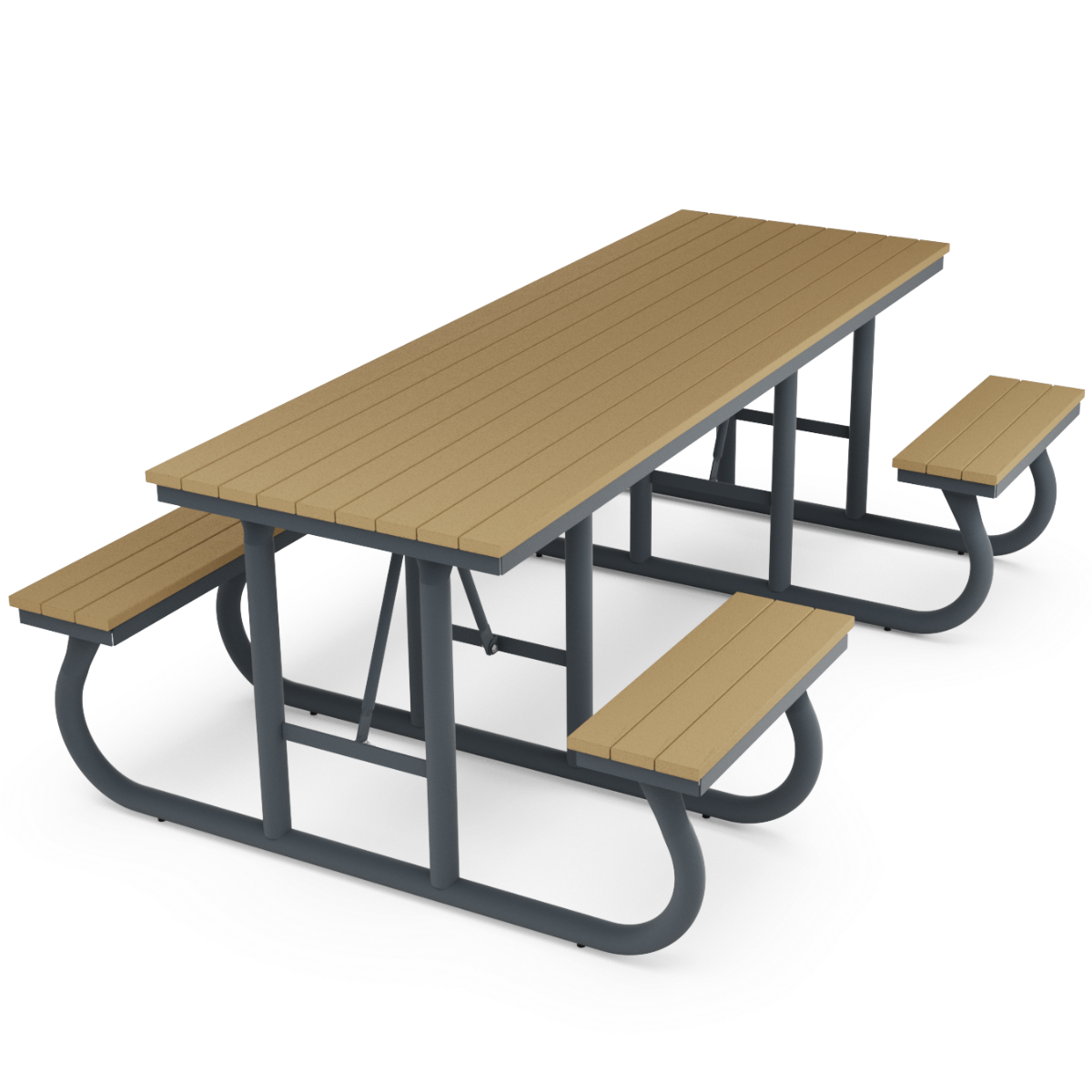 Anova 8' Rectangular Recycled Plastic ADA Picnic Table |T1038R