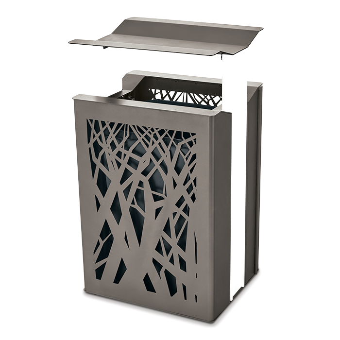 Anova Airi Stix 45-Gal. Trash Receptacle with Side Door | AE2645CT-STX